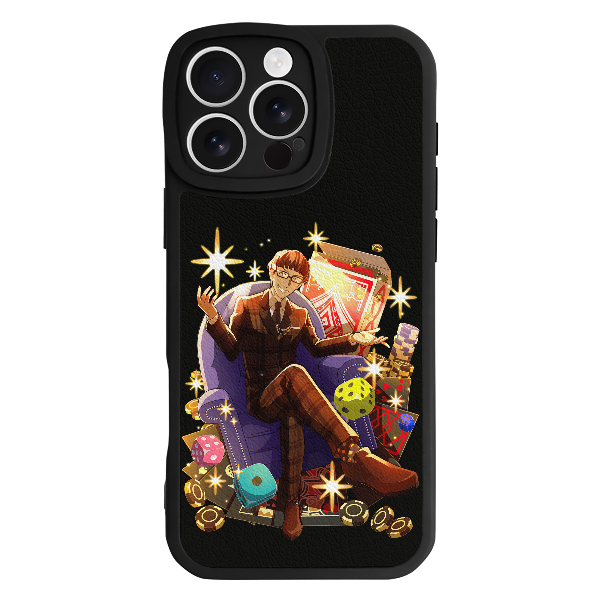 （画像用） 文豪ストレイドッグス Bungo Stray Dogs 【iPhone 16シリーズ対応】シリコンスマホケース（レザー調） 材質：シリコン